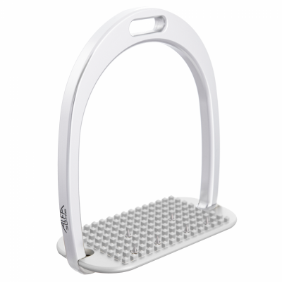 Pair of L Stirrups: Flat Soleplate with spikes