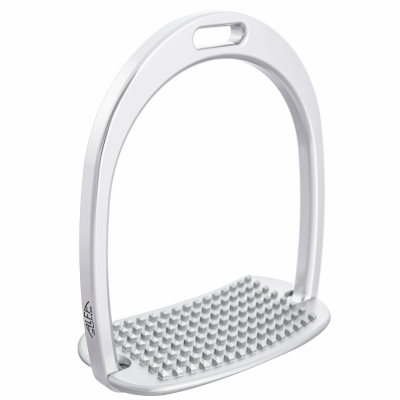 Pair of L Stirrups: Smiled Soleplate