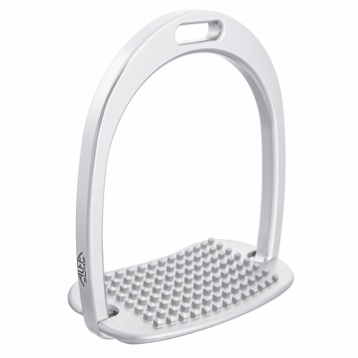 Pair of M Stirrups: Smiled Soleplate